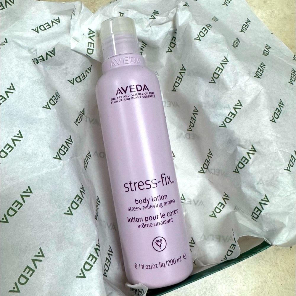 Aveda Stress Fix Body Lotion.